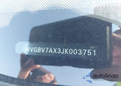 2018 Volkswagen Tiguan Limited 2.0T z USA, uszkodzony, nr VIN WVGBV7AX3JK003751